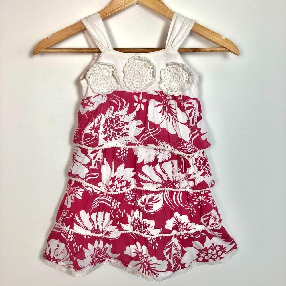 Anubee Girls Pink Hawaiian Dress 5